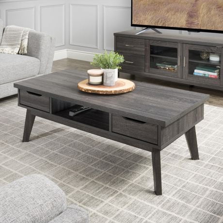 Corliving Hollywood Dark Grey Coffee Table 