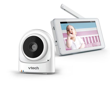 Moniteur Video De Bebe Haute Definition Evolutif Avec Une Camera Wi Fi A Ecran Tactile De 5 Po Safe Soundmd Vm981 De Vtech Blanc Walmart Canada