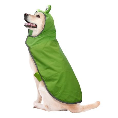 Fetchwear Dog Clothes: Frog Raincoat, Size S