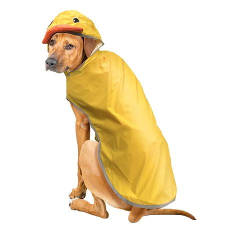 Fetchwear Dog Clothes: Duck Raincoat, Size XS-XL
