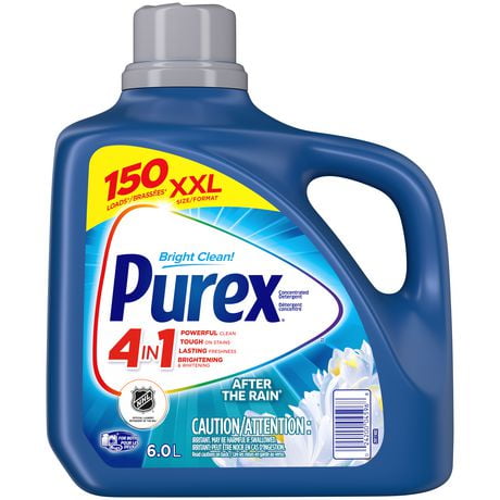 Purex Liquid Laundry Detergent, After the Rain, HEC, 6L, 150 loads, 150 loads