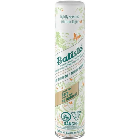 Batiste Bare Dry Shampoo, 200 mL, Instant Hair Refresh