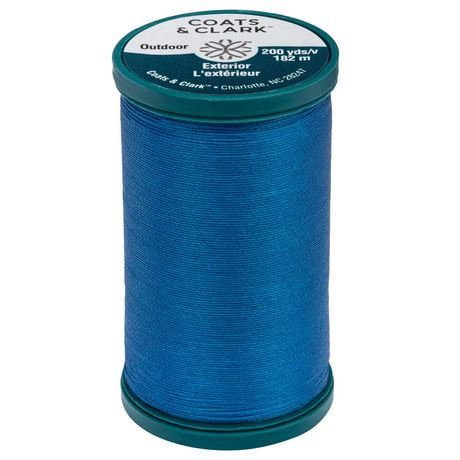 Coats & Clark Outdoor Thread 200Yds Monaco Blue, Ideal for outdoor projects.