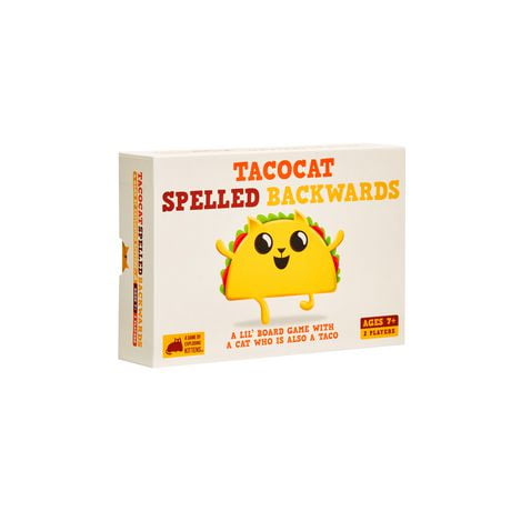 TACOCAT Spelled Backwards, Lil Board Game with a Taco