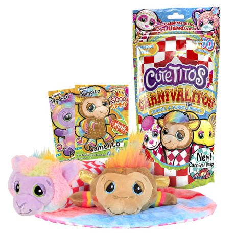NEW CARNIVAL THEME - SCENTED Cutetitos Carnivalitos - Surprise Stuffed Animals - Collectible Carnival Plush - Series 1