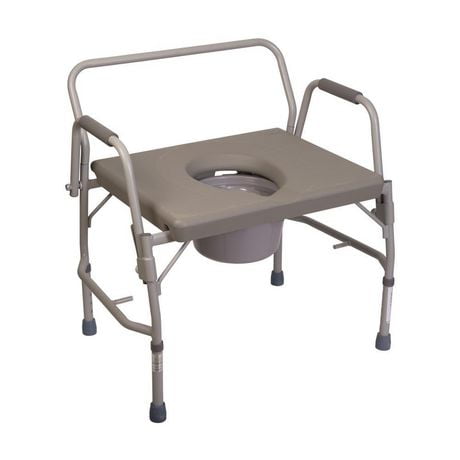 Duro-Med Commode Chair, Heavy-Duty Steel Commode Toilet Chair, Toilet ...