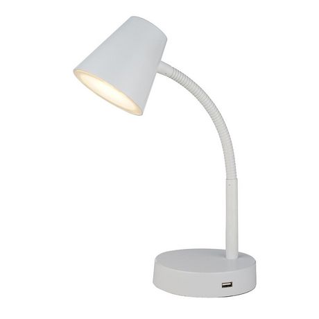 Mainstays LED Desk Lamp with USB Port, White | Walmart Canada