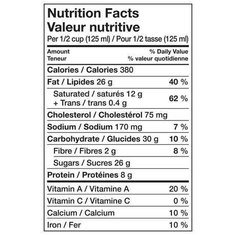 haagen dazs chocolate peanut butter calories