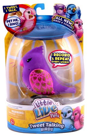 Little Live Pets Tweet Talking Golden Gaby Bird Toy ...