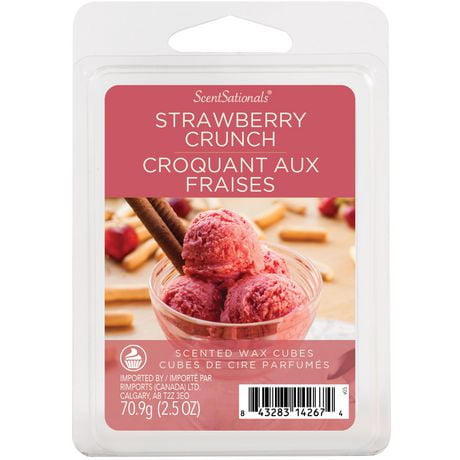 Cubes de cire parfumée ScentSationals - Croquant aux fraises 2,5 fois (70,9 g)