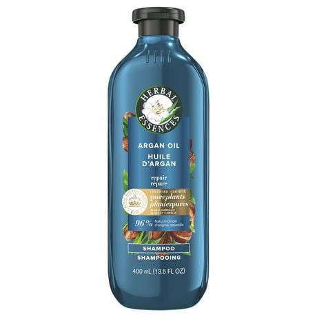 Herbal Essences Argan Oil Paraben Free Shampoo, Hair Repair, with Certified Camellia Oil and Aloe Vera, For All Hair Types, Especially Damaged Hair, 400ML