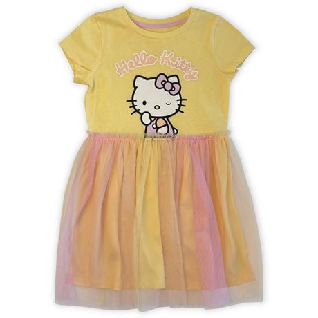 Hello Kitty Girls short sleeve tutu dress., Sizes XS to L