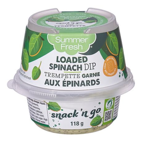 Summer Fresh Snack ’N Go Loaded Spinach Dip With Crackers, 118 g