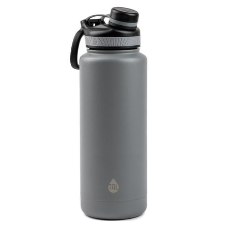 TAL Stainless Steel Ranger Water Bottle 40 fl oz, Silver, Double wall stainless steel.