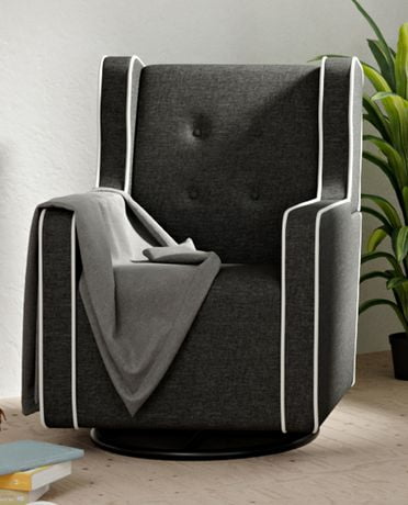 graco remi upholstered swivel glider