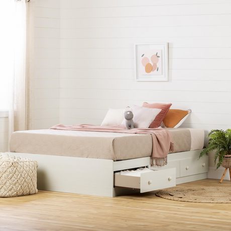 Aria Cushioned Rose Dust Bed With Hydraulic Storage (King Size