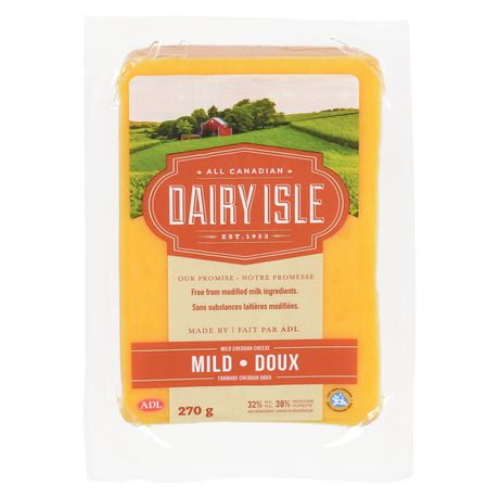 DAIRY ISLE MILD CHEDDAR CHEESE, DAIRY ISLE MILD CHEDDAR 270g - Walmart.ca