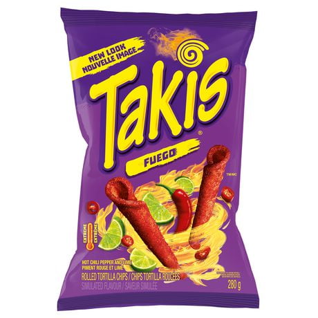 TAKIS® Fuego Spicy Chili Pepper and Lime Rolled Tortilla Chips ...