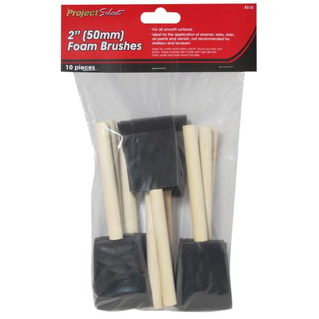 Project Select 2" Foam Brushes, Pack of 10