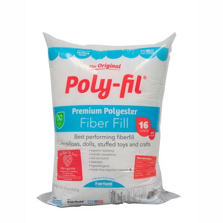 FAIRFIELD Poly-Fil® Premium Fiber Fill - 454g (16 oz) bag