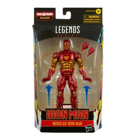 Hasbro Marvel Legends Series 6-inch Modular Iron Man Action Figure Toy, Includes 4 Accessories and 1 Build-A-Figure Part