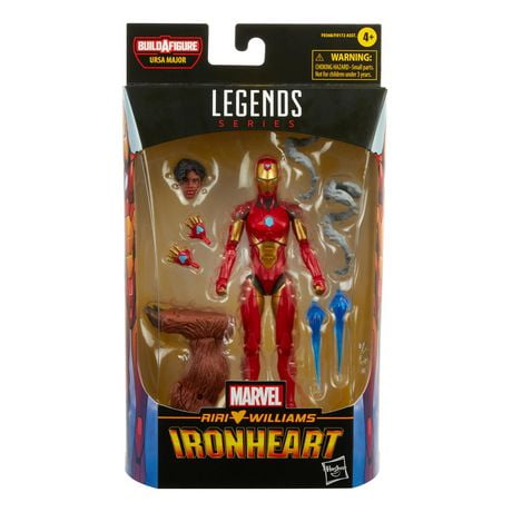 Hasbro Marvel Legends Series, figurine Ironheart de 15 cm, design et articulations premium, avec 5 accessoires et pièce Build-a-Figure