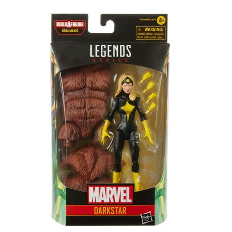 Hasbro Marvel Legends Series, figurine Darkstar de 15 cm, 2 accessoires et pièce Build-a-Figure