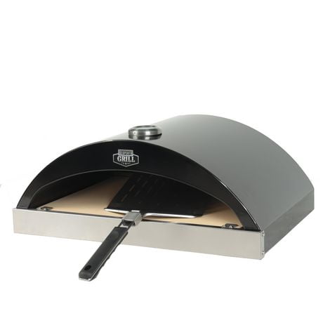 Expert Grill Pizza Oven with Pizza Stone, Stainless Steel + Black, GPT2416W-C, 288 Sq. In. total Cooking Surface