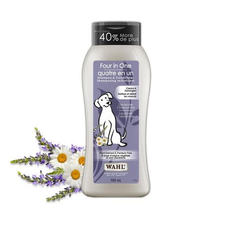 Wahl 4-in-1 Shampoo & Conditioner for Dogs - 700 ml, Cleans & Conditions the Fur