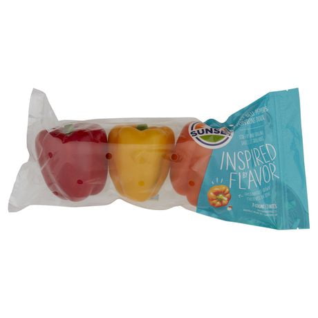 Sunset Rainbow Bell Peppers, 3ct, Pack of 3, colours may vary