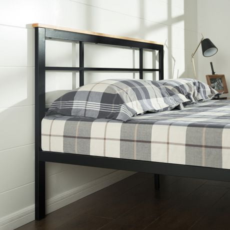 Zinus Urban Metal & Wood Platform Bed | Walmart Canada