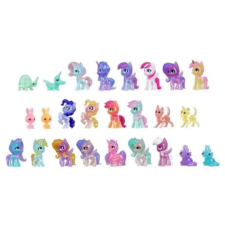 My Little Pony: A New Generation Movie Snow Party Countdown Advent Calendar Toy for Kids - 25 Surprise Pieces, Including 16 Pony Figures