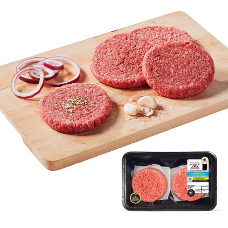 Lean Ground Beef Patties Your Fresh Market Walmart Canada