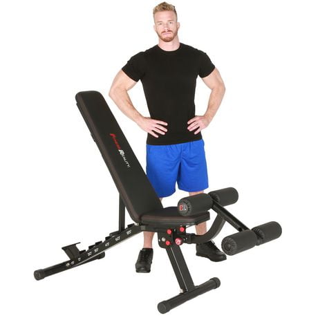 FITNESS REALITY 2000 Super Max XL High Capacity Weight Bench with Detachable Leg Lock-Down