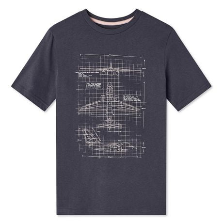 T-shirt avec imprimé graphique George pour garçons Tailles TP–TG
