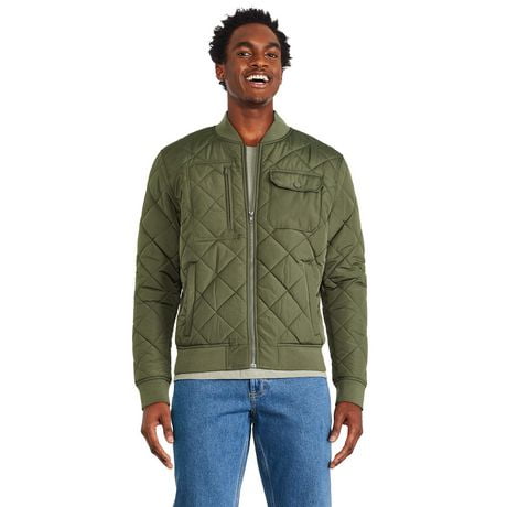 George Men's Quilted Bomber Jacket