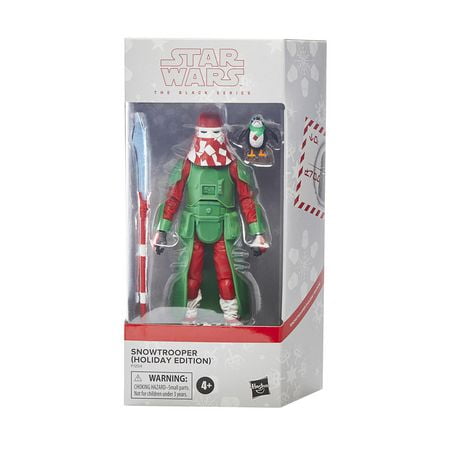 Star Wars The Black Series, figurines Snowtrooper (Holiday Edition) et porg, figurines des fêtes de 15 cm à collectionner, dès 4 ans