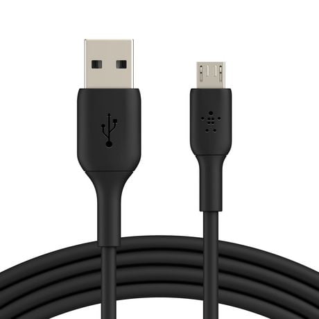 Belkin CAB005bt1MBK 3.3-Foot BOOST↑CHARGE USB-A to Micro-B Cable (Black), BELKIN 3FT MUSB BK