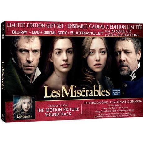 Les Miserables (Limited Edition Gift Set) (Blu-ray + DVD + Digital Copy ...