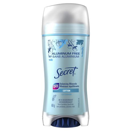 Secret Aluminum Free Deodorant, Cotton, 68 g, 68 g