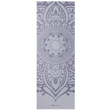 Gaiam 6mm Rev Print Yoga Mat-Peacock 