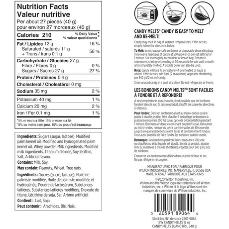 wilton candy eyeballs nutrition label