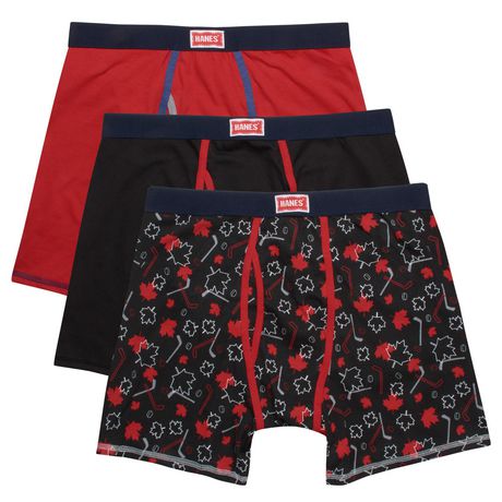 Hanes Heritage Red & White Collection Men's P3 Boxer Briefs Assorted S