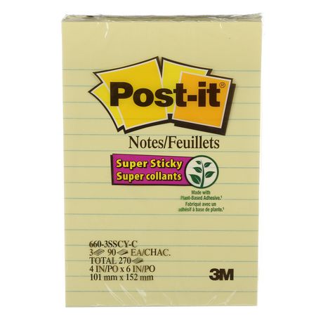 large lined sticky notes