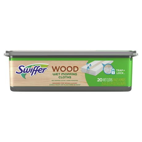 Swiffer Sweeper Wet Wood Floor Mopping Cloths, 20 count