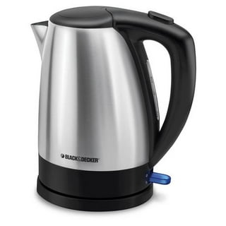 BLACK+DECKER Honeycomb Collection Rapid Boil 1.7L Electric Cordless Kettle  with Premium Textured Finish, White, KE1560W & Grinder One Touch