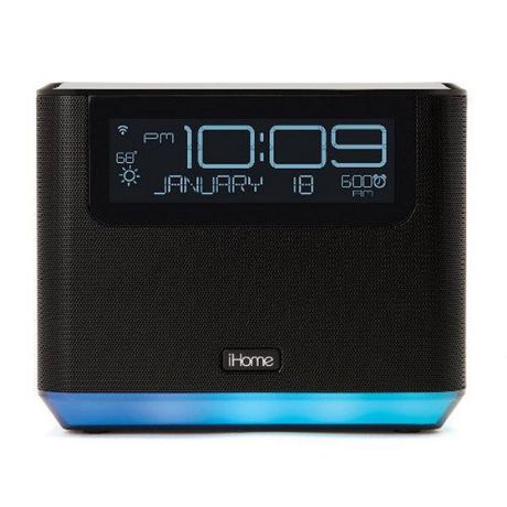 alexa voice bluetooth clock system alarm assistant service ihome