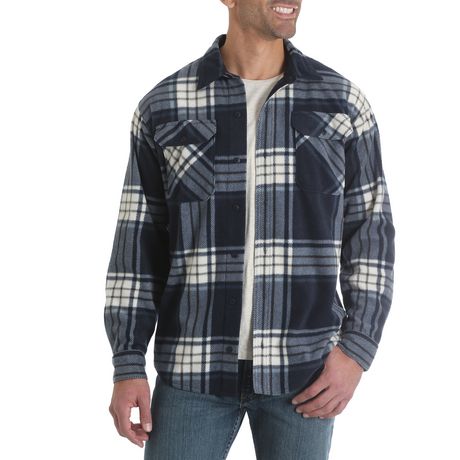 Wrangler Men's Long Sleeve Fleece Shirt | Walmart Canada