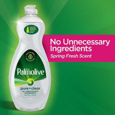 Palmolive Ultra Liquid Dish Soap, Pure + Clear Original, 591mL