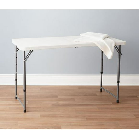 Mainstays 4' Centerfolding Table - White, 1 Folding Table
